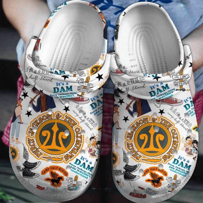 percy jackson the olympians clogs white movie shoes ucrbq