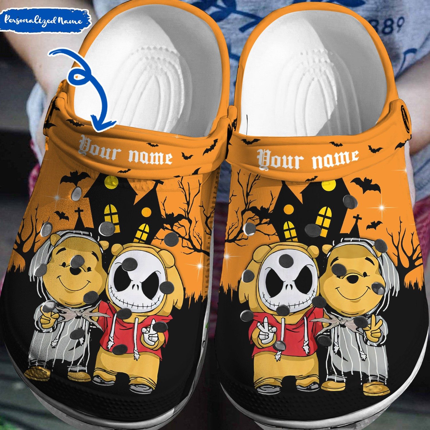 personalized clogs friends winnie the pooh 26 jack skellington slippers sandals ednx0