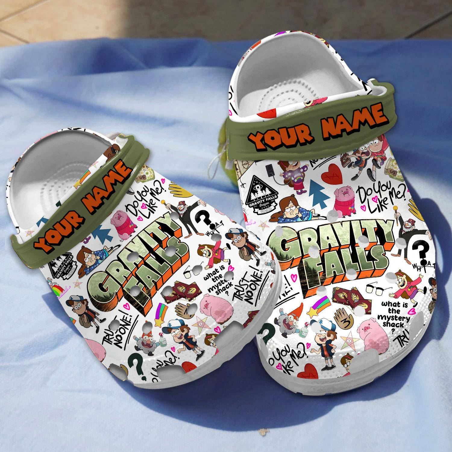 personalized clogs gravity fall cartoon slippers sandals fshto