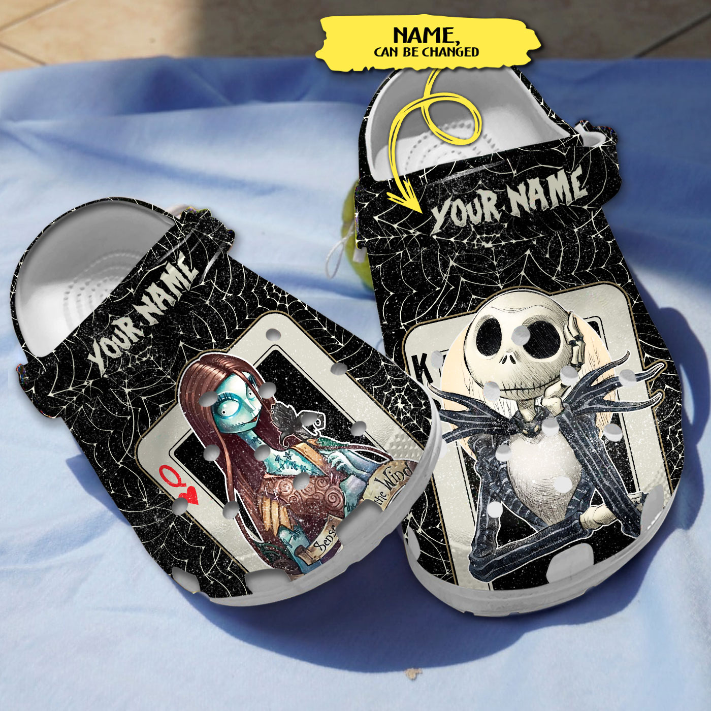 personalized clogs nightmare before chirstmas jack and sally black slippers 9bzes