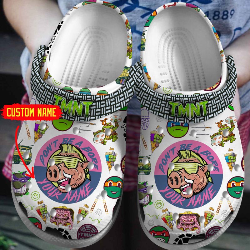 personalized clogs ninja turtle cartoon classic slippers for kids 26 adults a4pzb