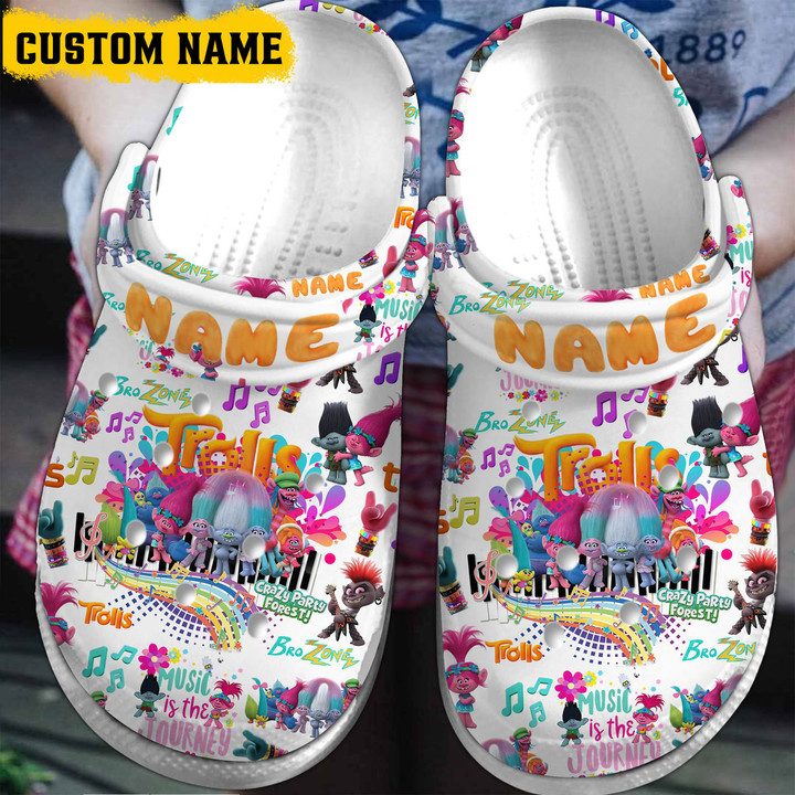 personalized colorful crocs trolls clogs for kids and adults aj6tp