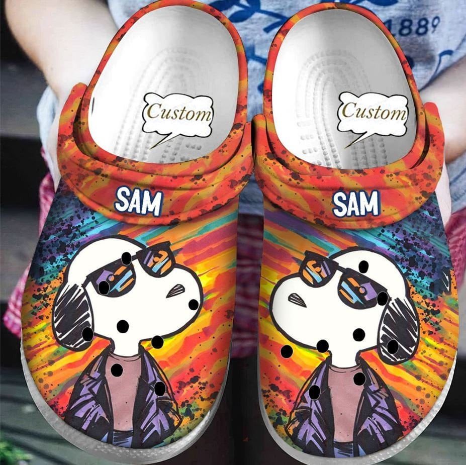 personalized cool snoopy colorful clogs shoes govwt