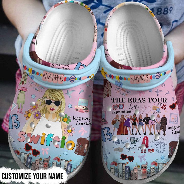 personalized crocs swiftie the eras tour clogs cute gift for taylors fans 1dhe1