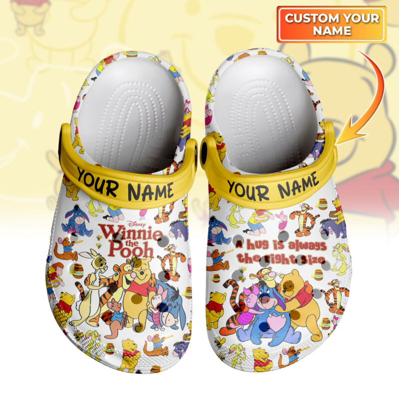 personalized cute sandals winnie the pooh cartoon clogs for kids and adults 6yv62