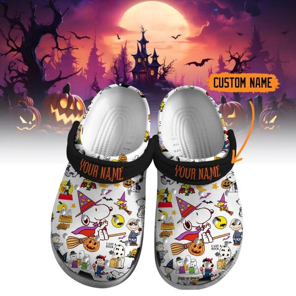 personalized funny snoopy halloween unisex clogs unique gift for kids 26 adults x87e7