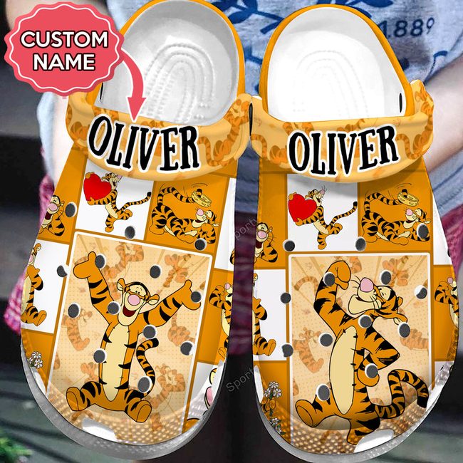 personalized funny tigger winnie the pooh cartoon crocs 5cani