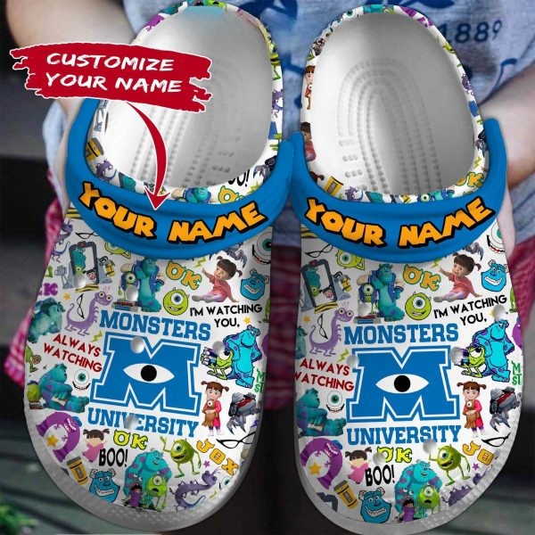 personalized monster university cartoon clogs for kids 26 adults nsk1u