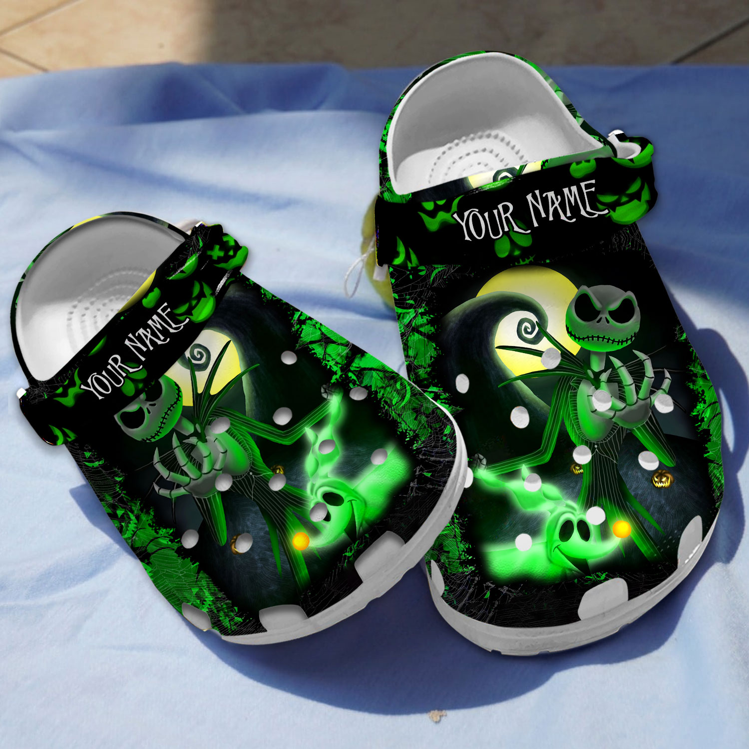 personalized nightmare before chirstmas jack skellington dark clogs j0jha
