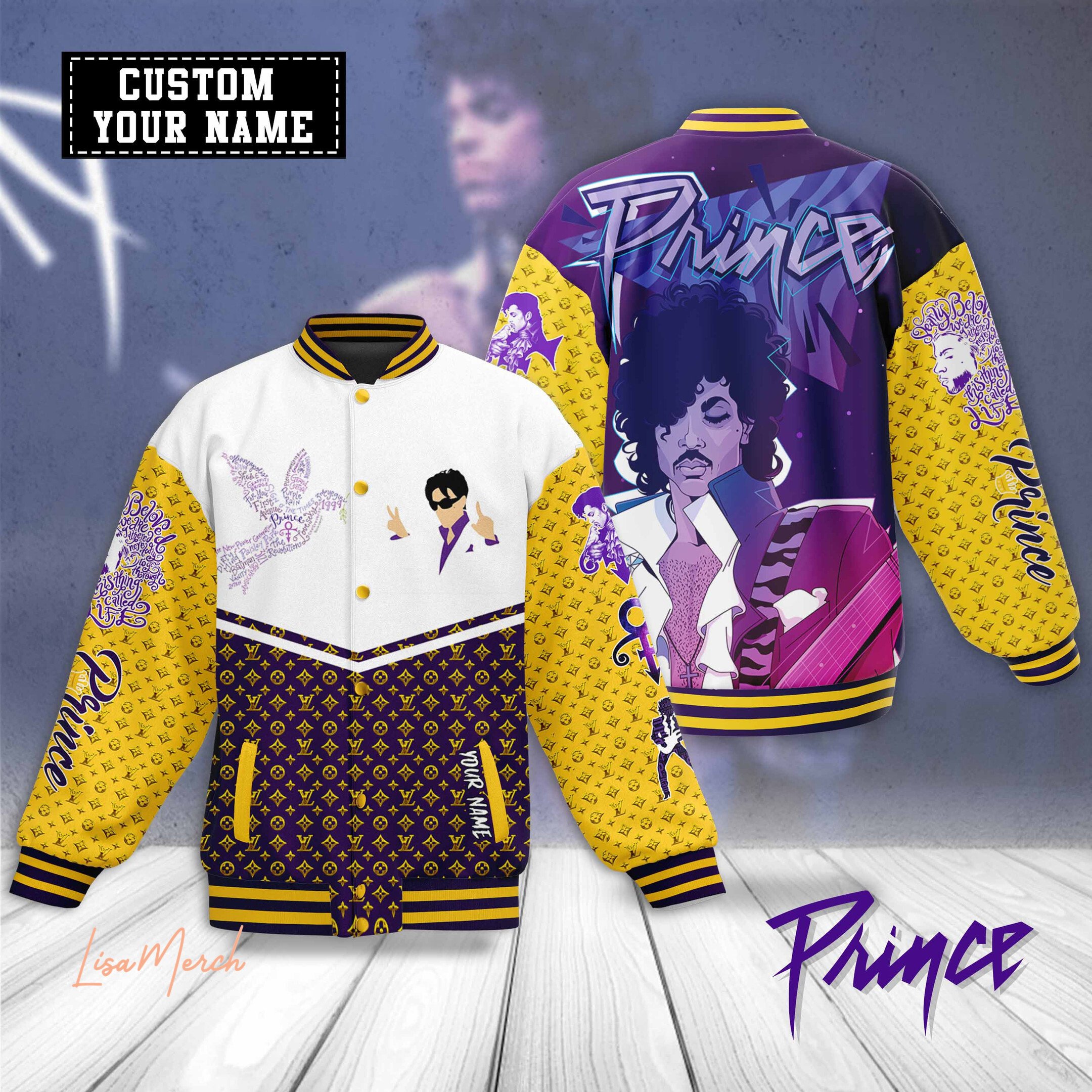personalized prince the legendary icon music baseball jacket guax9