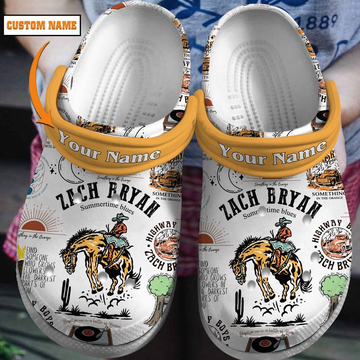personalized zach bryant summertime blues music clogs vlqwi