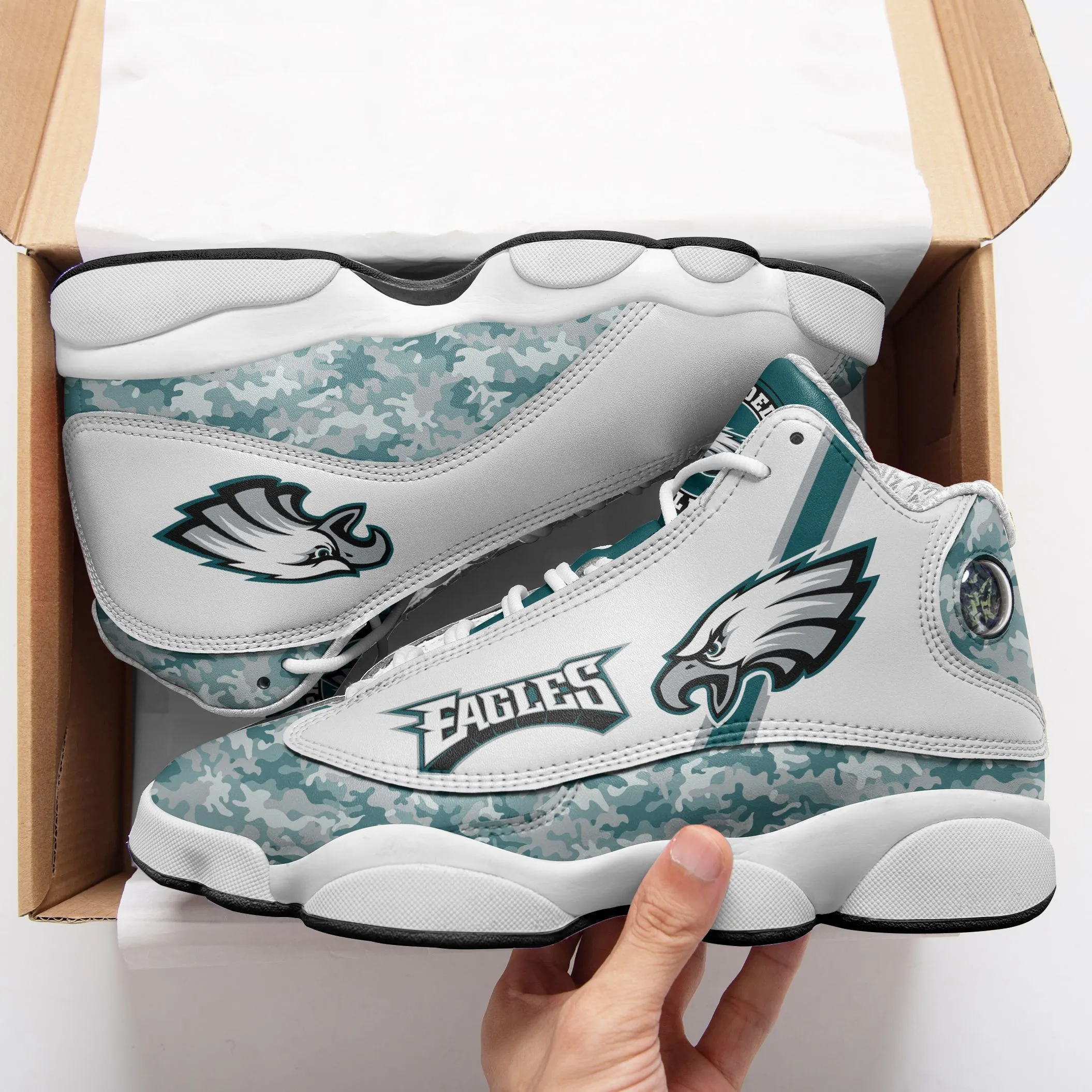 philadelphia eagles air jd13 sneakers 631 bevo5