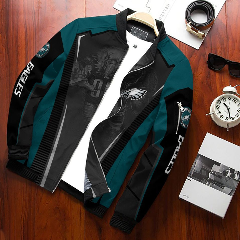 philadelphia eagles bomber jacket 340 8qbgx