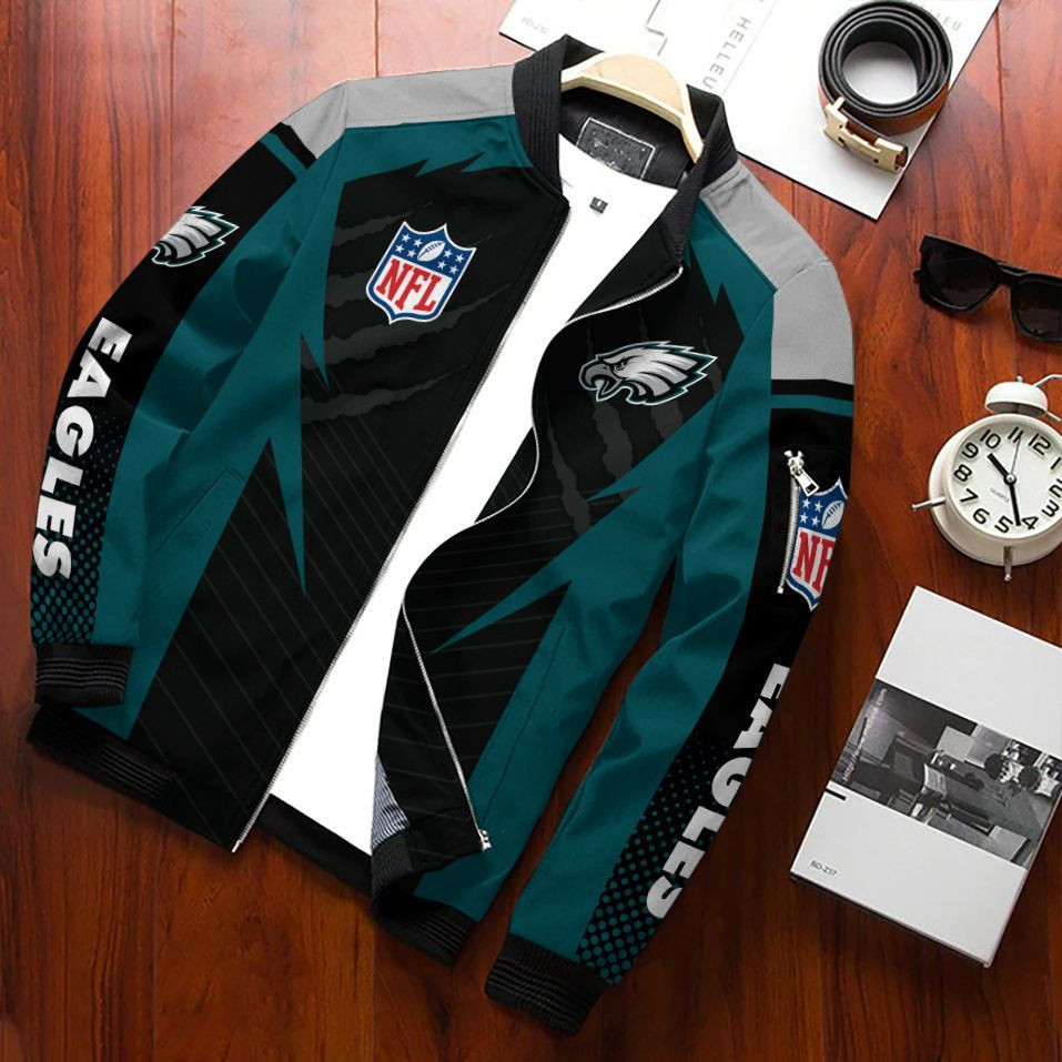 philadelphia eagles bomber jacket 624 5x6xl