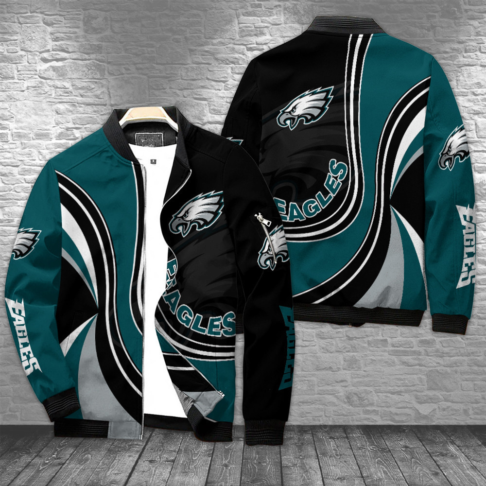 philadelphia eagles bomber jacket bg146 jw96j