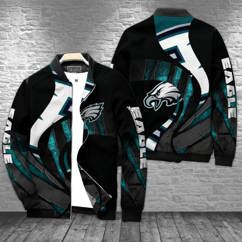 philadelphia eagles bomber jacket bg186 dh8or