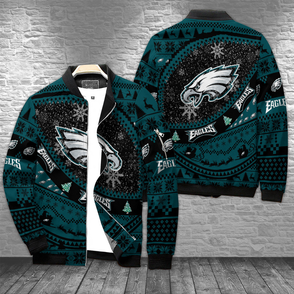 philadelphia eagles bomber jacket bg626 zm5k3