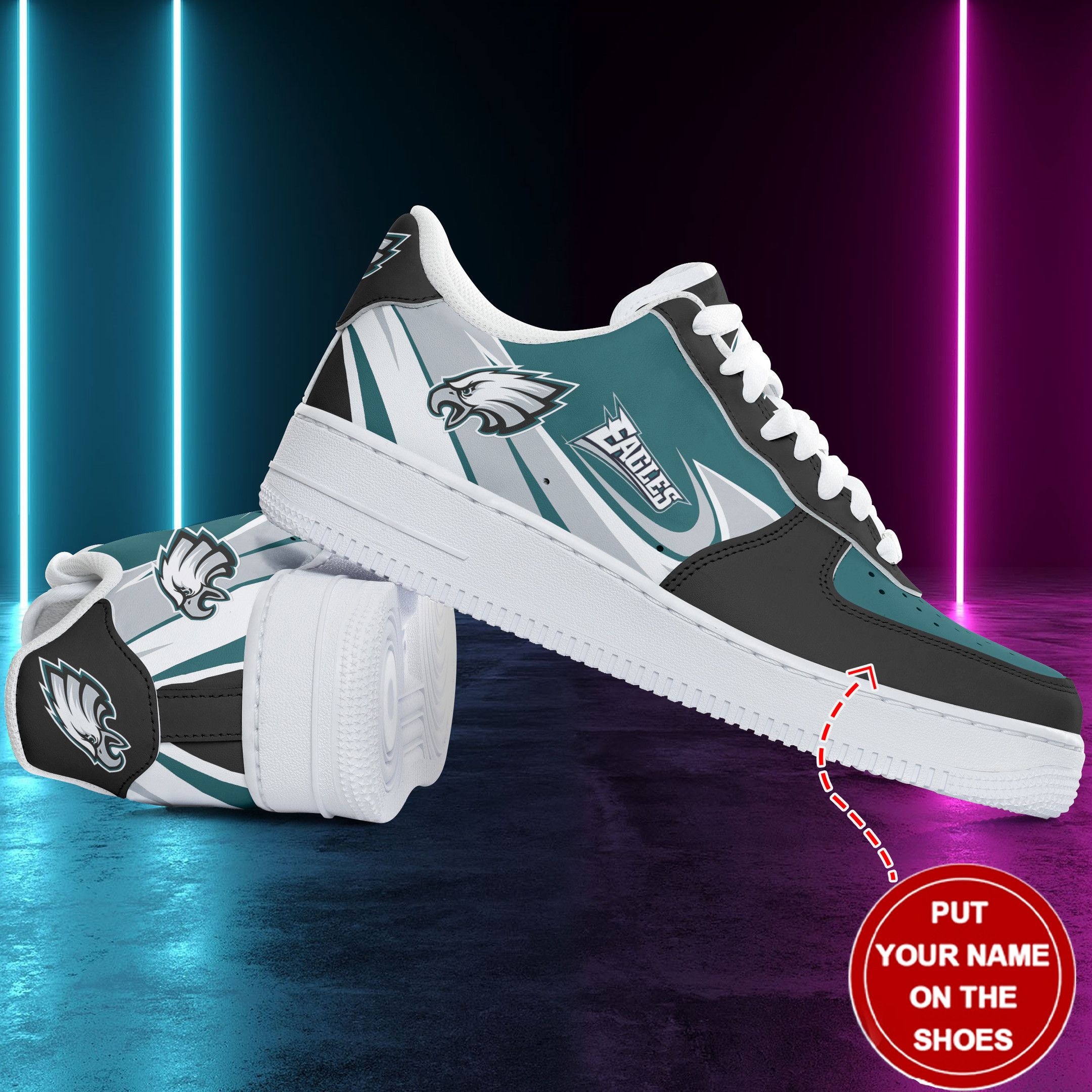 philadelphia eagles personalized af1 shoes 350 vnb8u