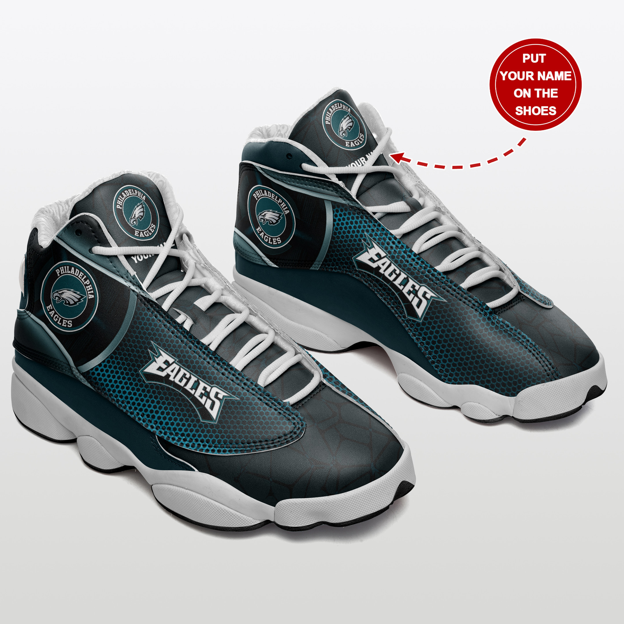 philadelphia eagles personalized ajd13 sneakers bg44 mqnqq