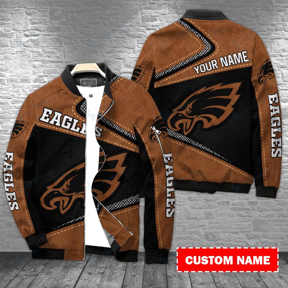 philadelphia eagles personalized bomber jacket bg469 pem8z