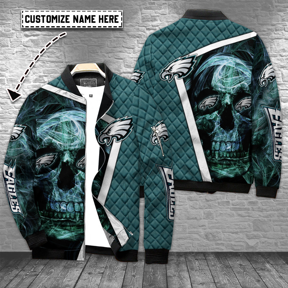 philadelphia eagles personalized bomber jacket bg697 zcwkr