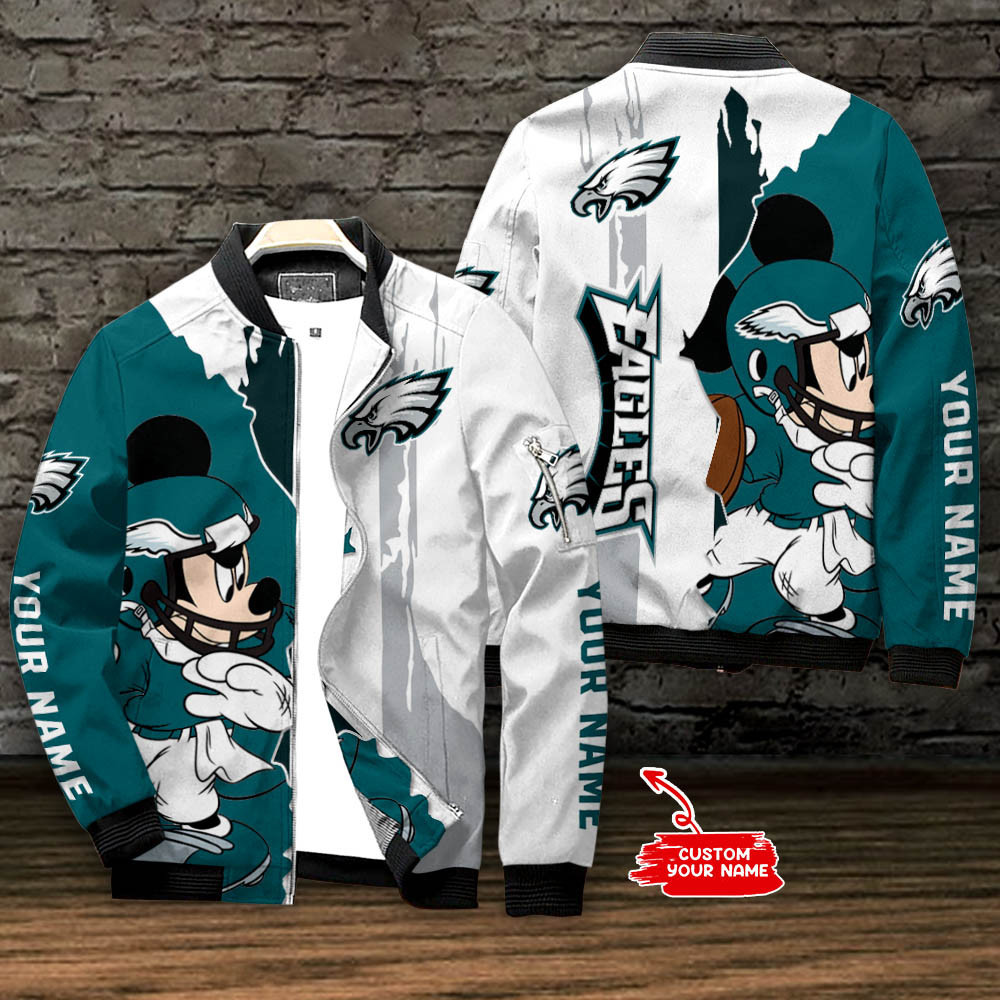 philadelphia eagles personalized bomber jacket bg759 89cmi