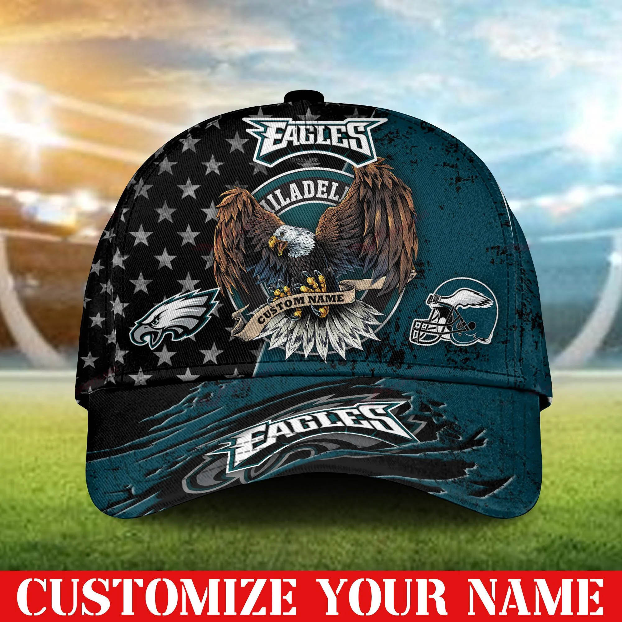 philadelphia eagles personalized classic cap bb398 xkfzq