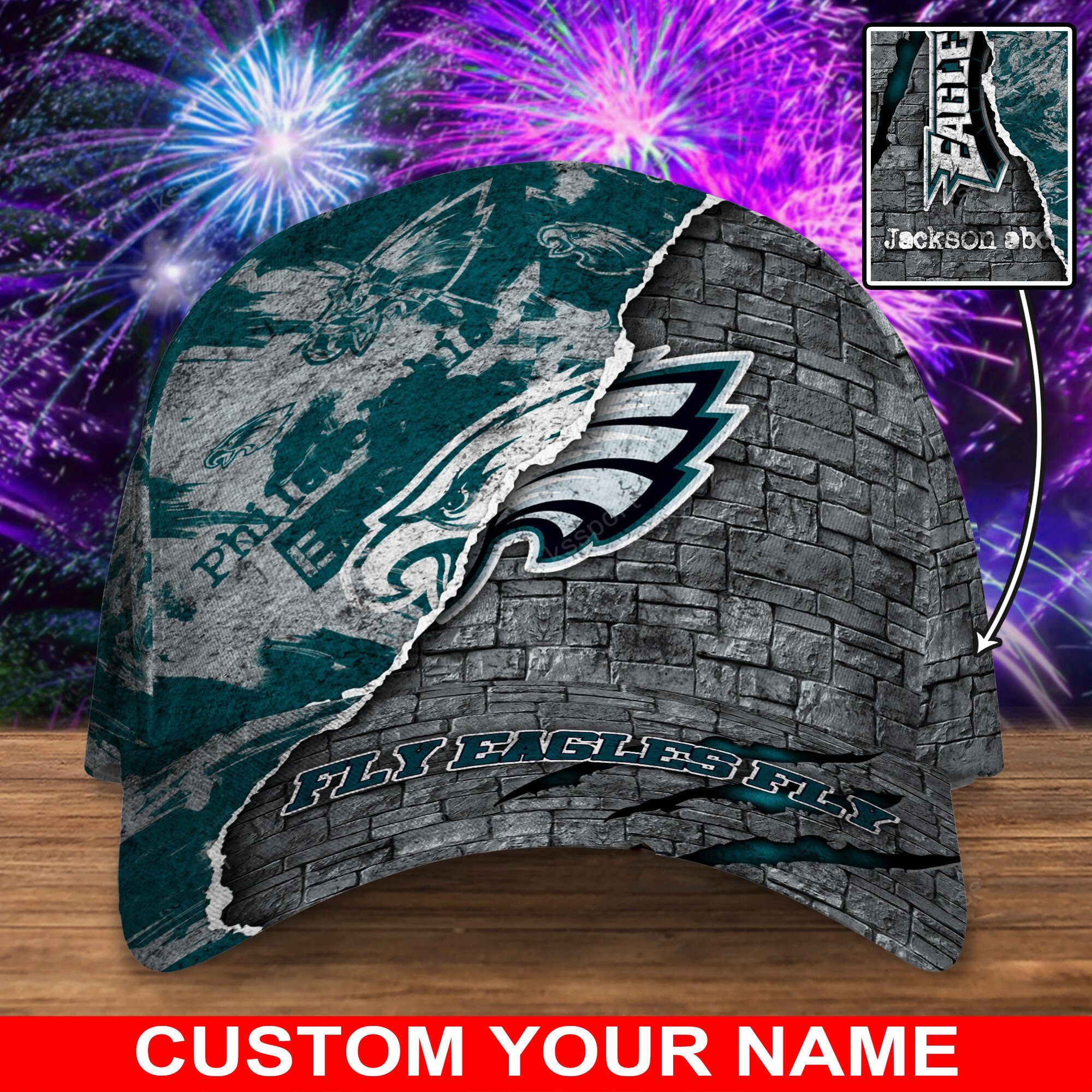 philadelphia eagles personalized classic cap bg839 wttul