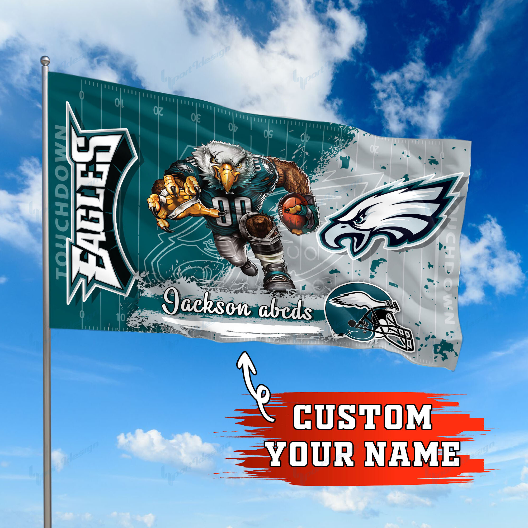 philadelphia eagles personalized flag 261 fk0v0