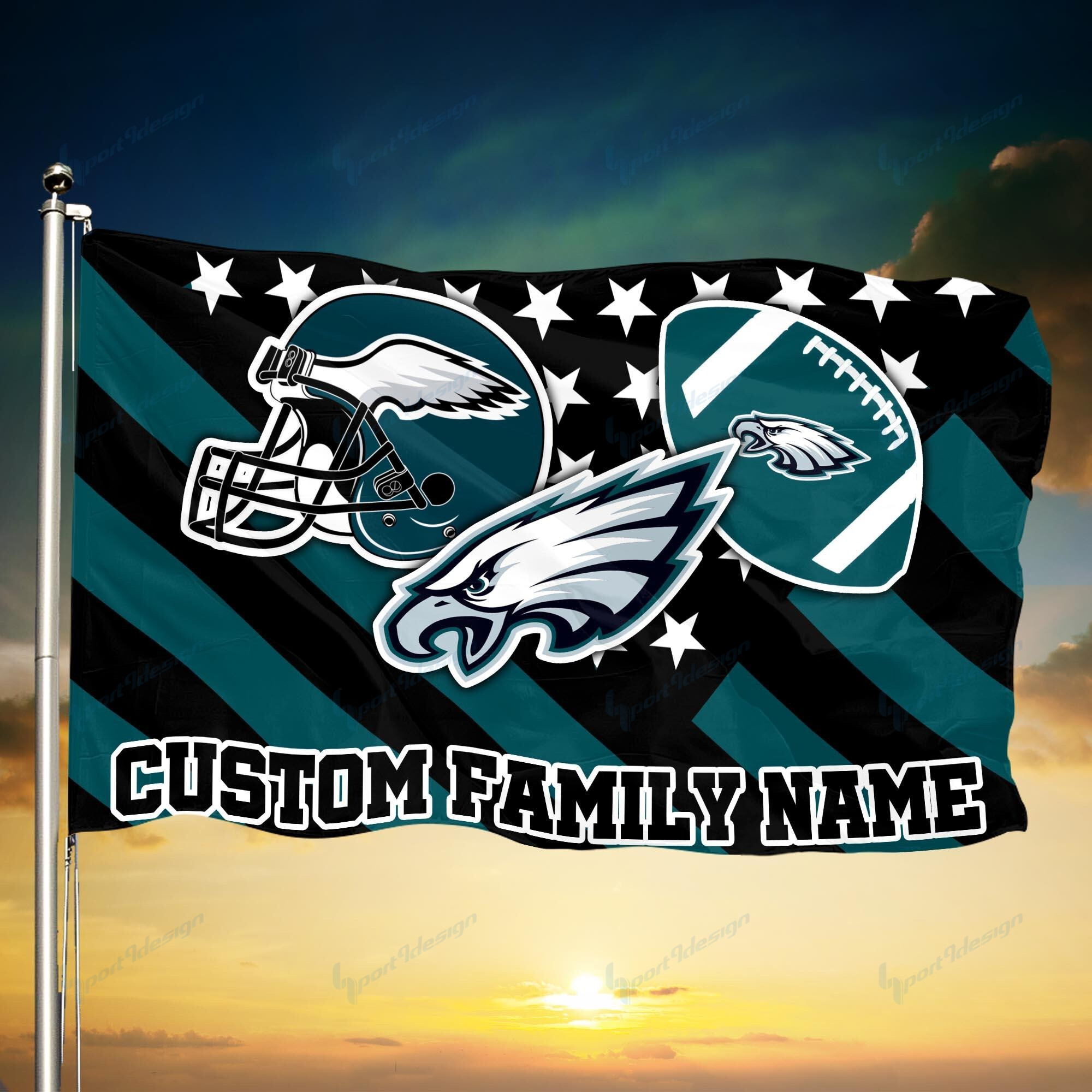 philadelphia eagles personalized flag 89 vnecn