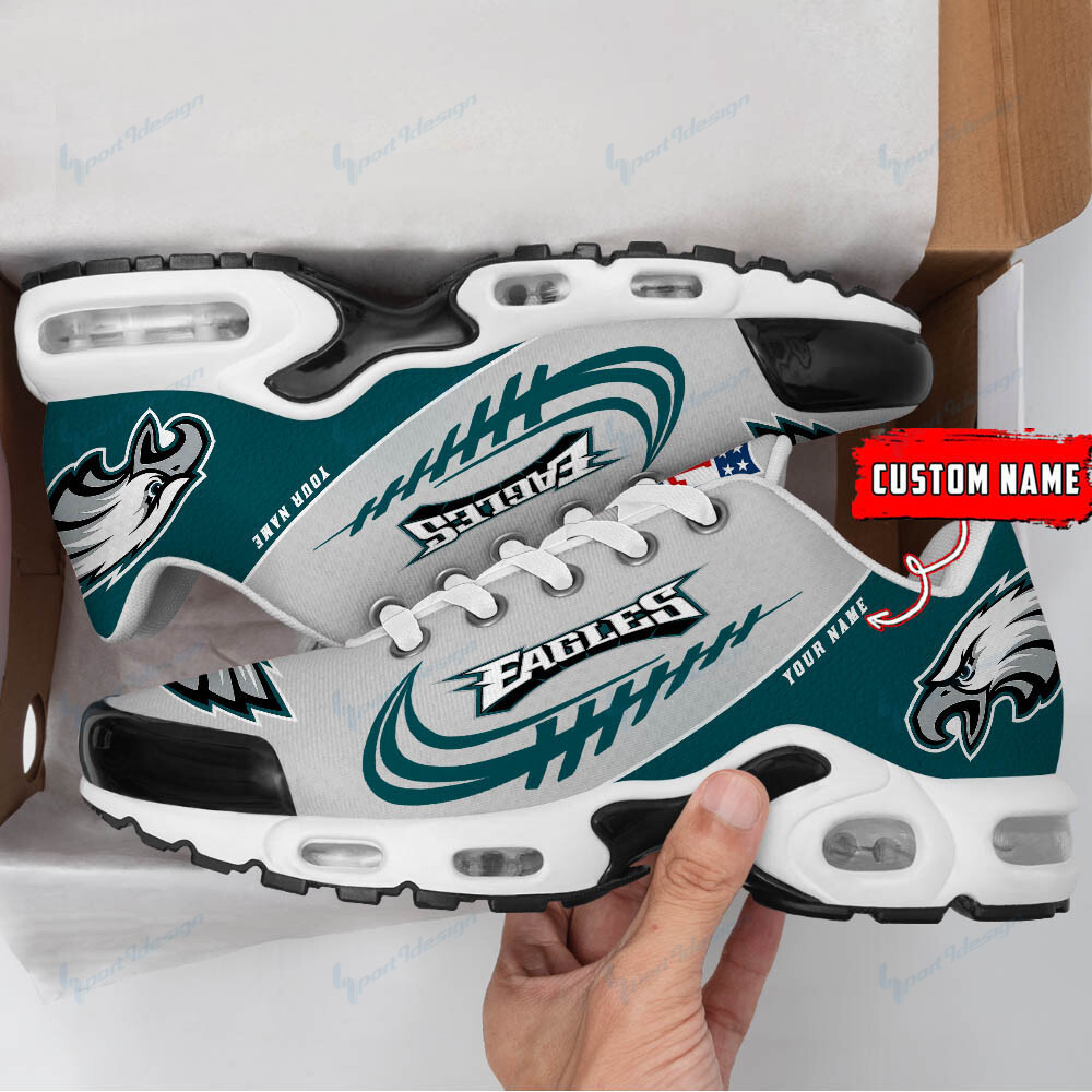 philadelphia eagles personalized plus t n youth sneakers bg24 1epl0