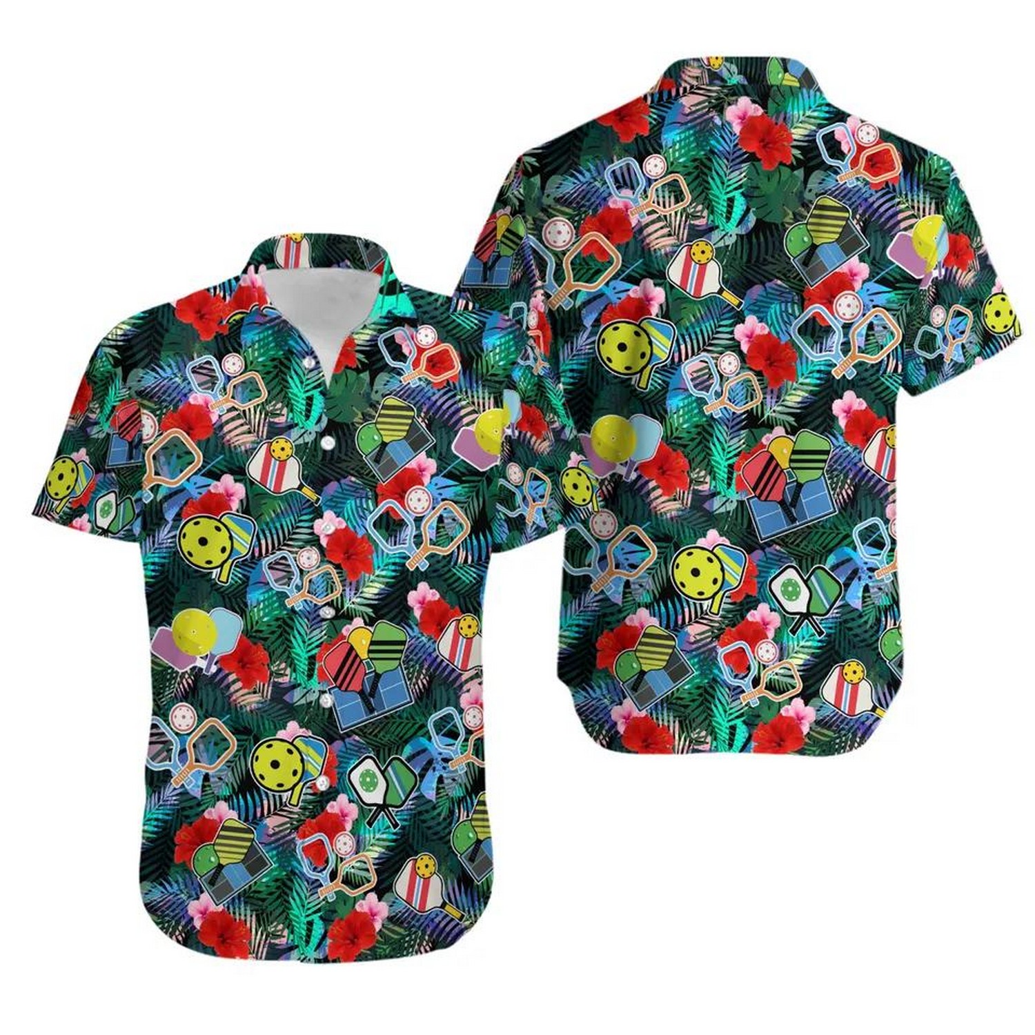 pickleball tropical hawaiian shirt yky0u