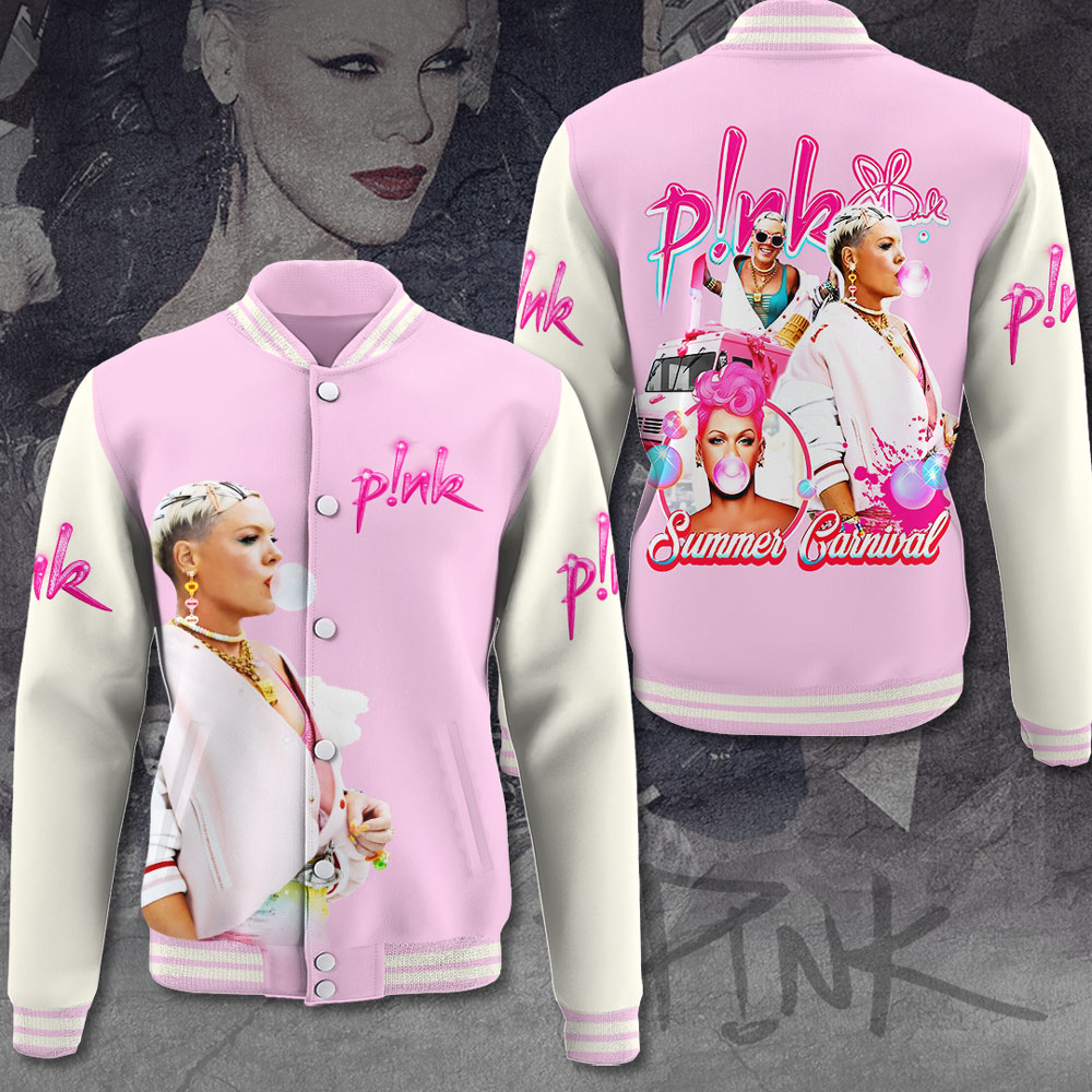 pink summer carnival music baseball jacket o1hhr
