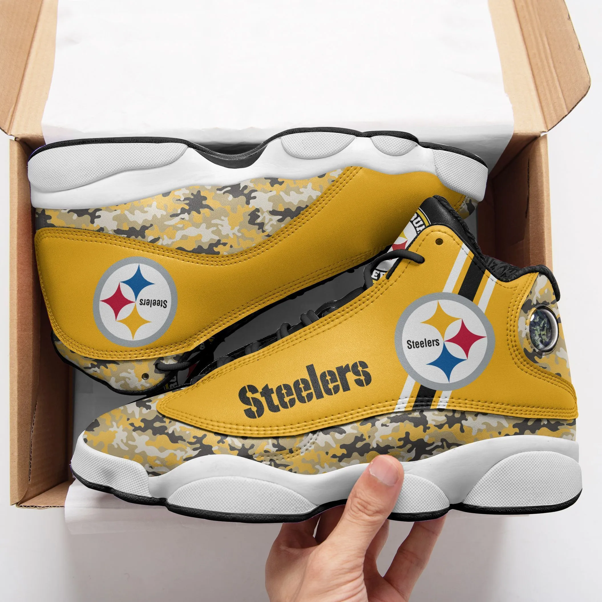 pittsburgh steelers air jd13 sneakers 633 fmd8k