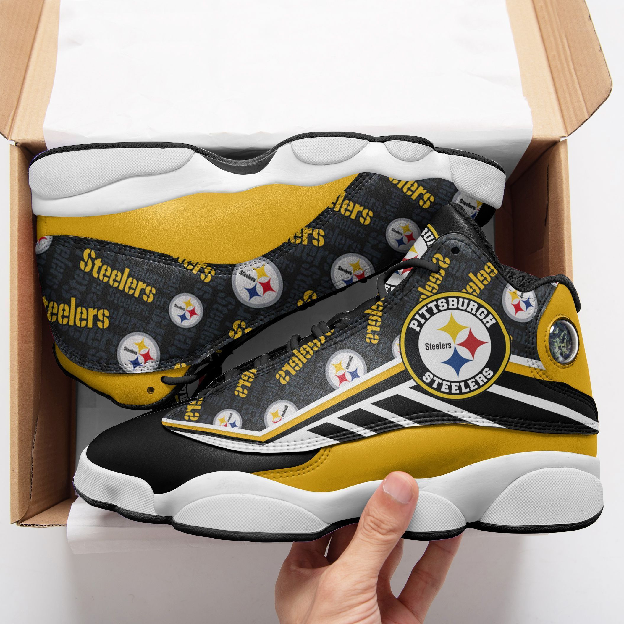 pittsburgh steelers air jd13 sneakers 638 x7z3e