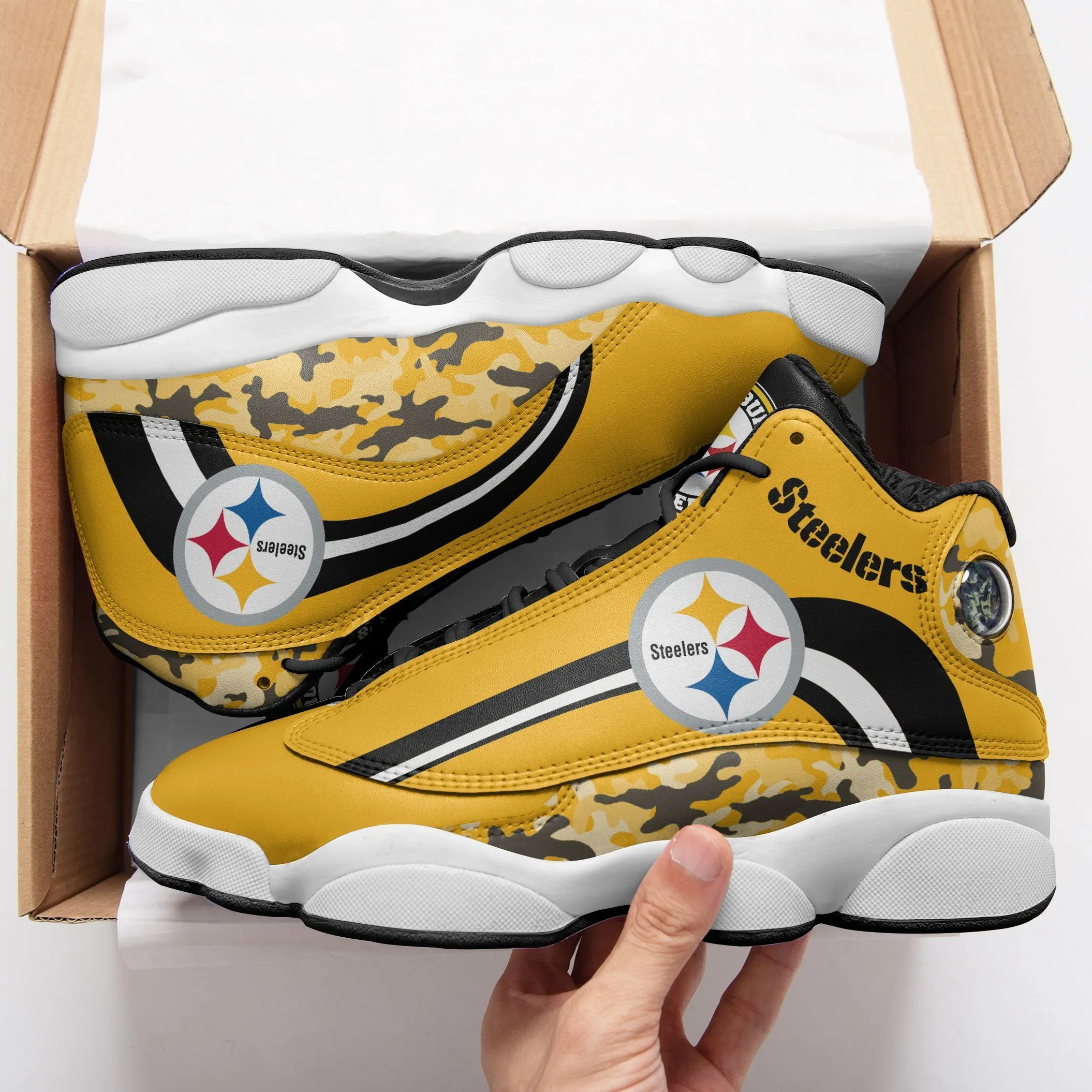 pittsburgh steelers air jd13 sneakers 641 jqfa3
