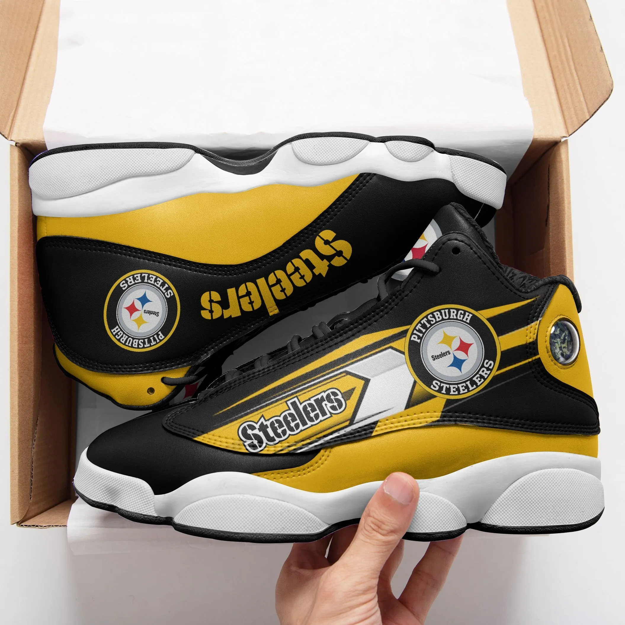 pittsburgh steelers air jd13 sneakers 660 ks1ol