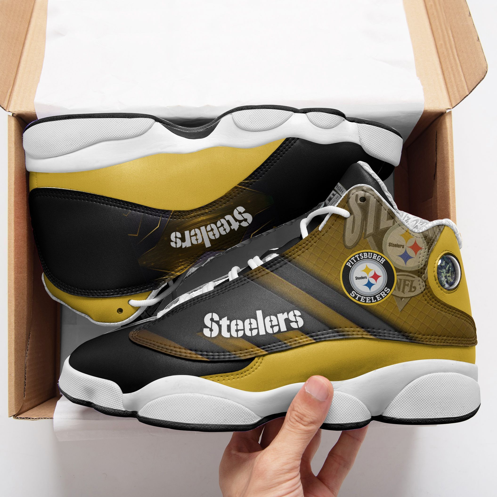 pittsburgh steelers air jd13 sneakers 706 dkcke