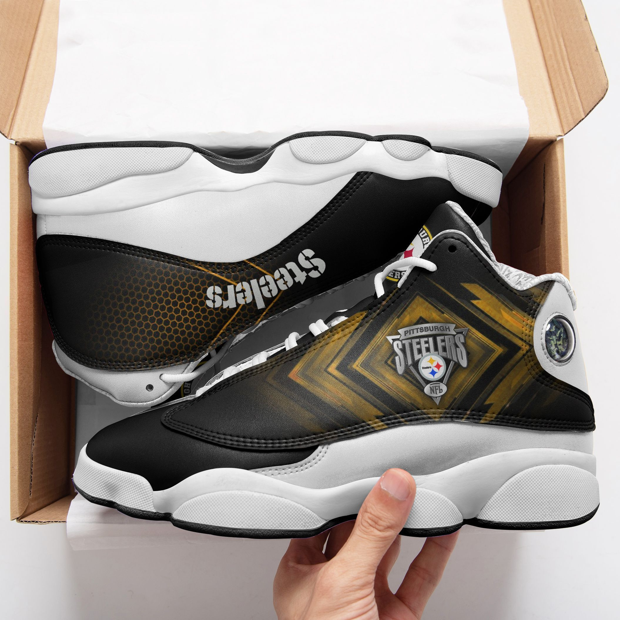 pittsburgh steelers air jd13 sneakers 734 wkcys