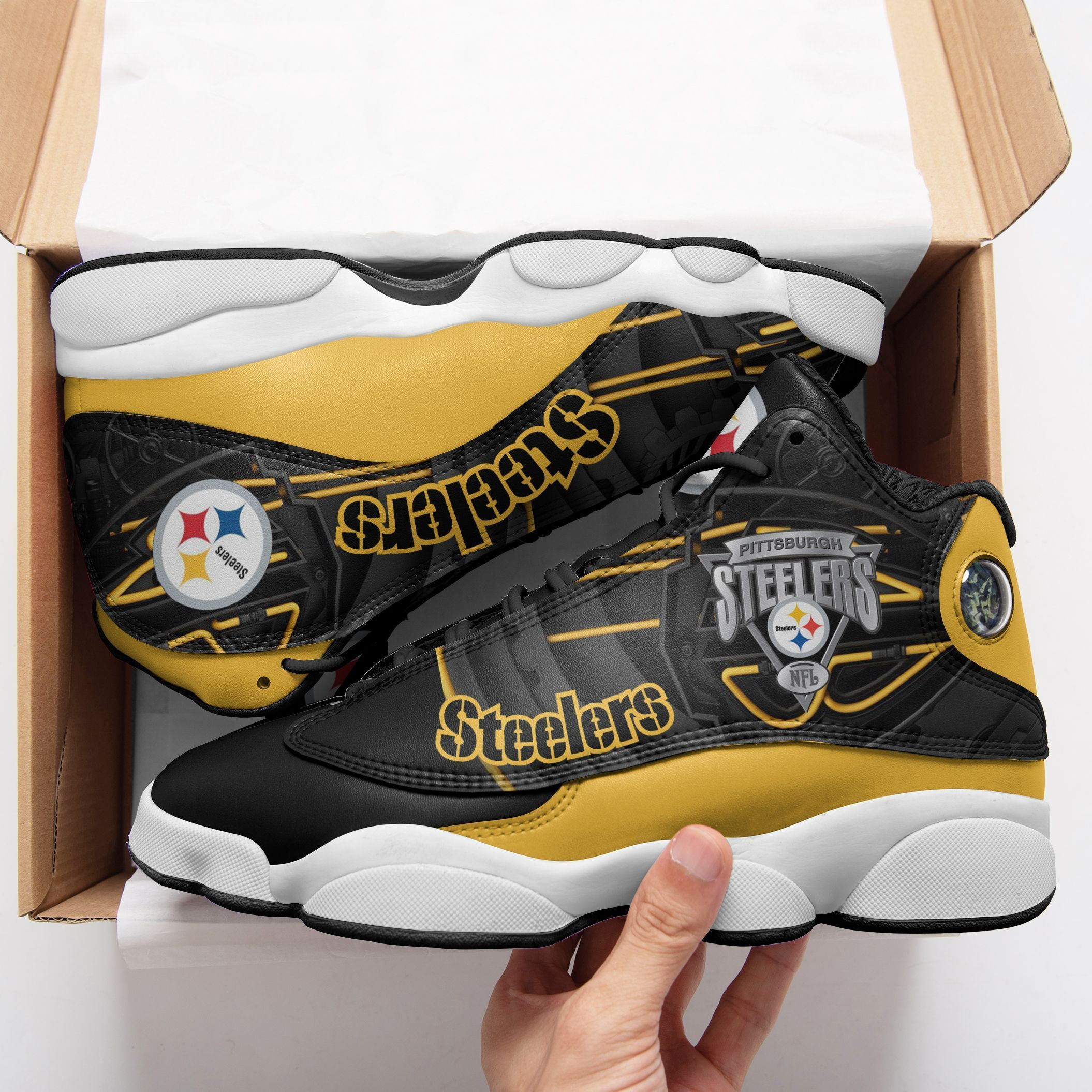 pittsburgh steelers ajd13 sneakers 744 njdk7