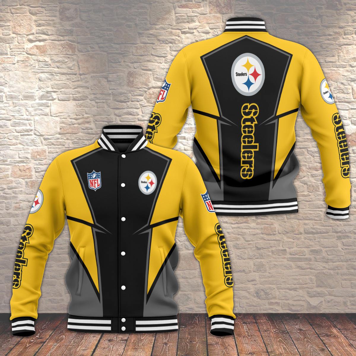 pittsburgh steelers baseball jacket 14 mmib3