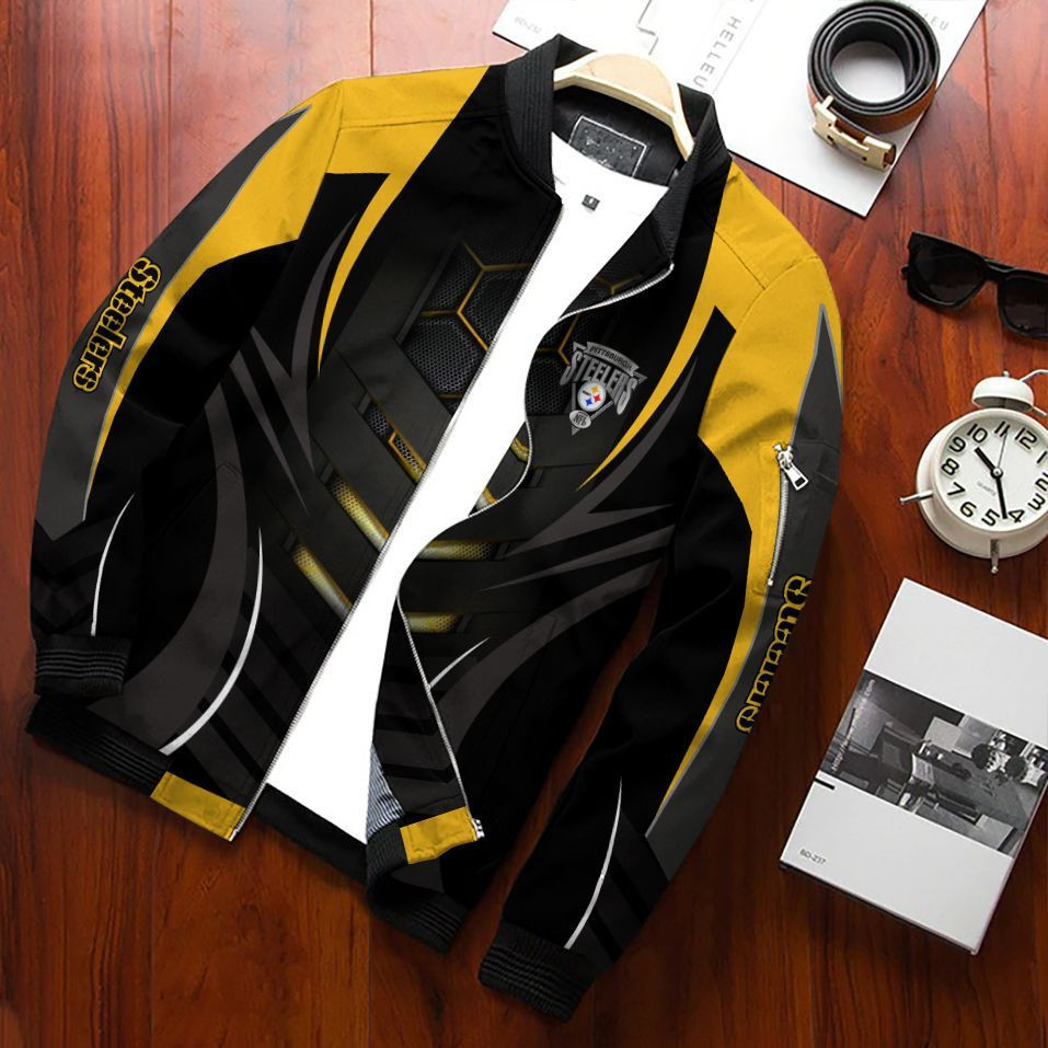 pittsburgh steelers bomber jacket 403 v88nd