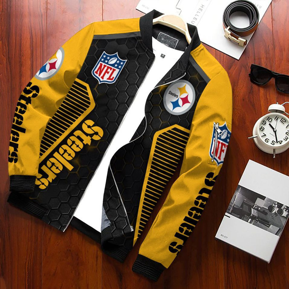 pittsburgh steelers bomber jacket 525 5n4d9