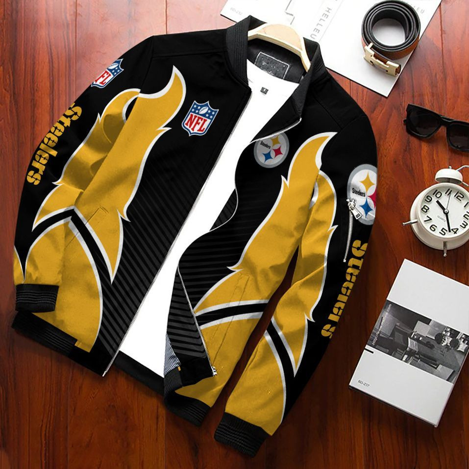 pittsburgh steelers bomber jacket 619 mmaoc