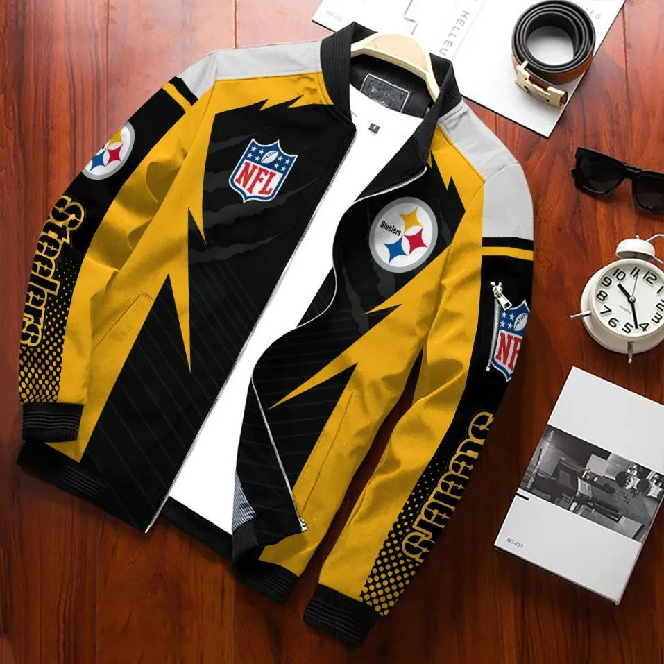 pittsburgh steelers bomber jacket 626 kzceu