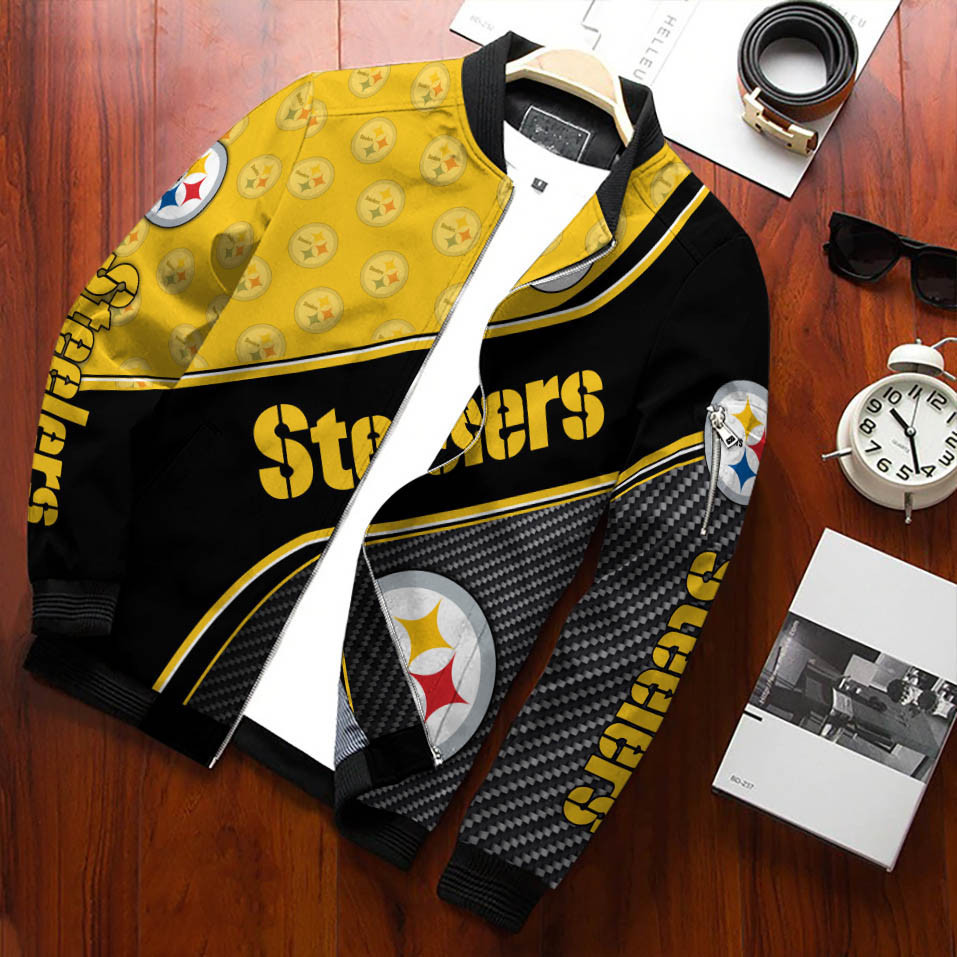 pittsburgh steelers bomber jacket 707 fqken