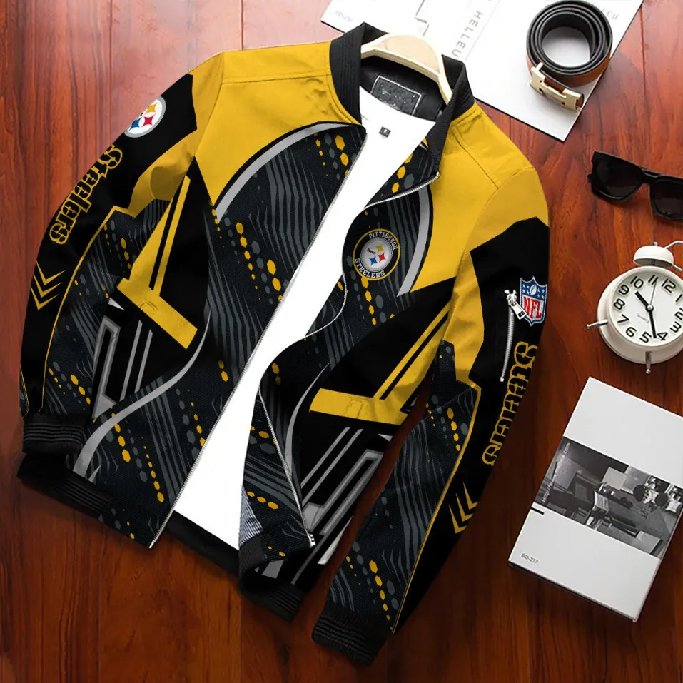 pittsburgh steelers bomber jacket 715 wzacr