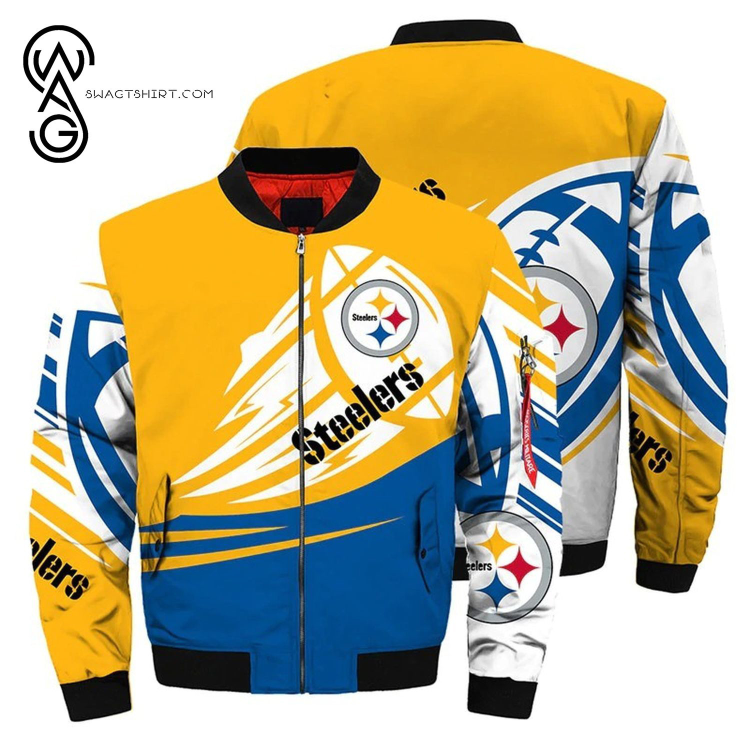 pittsburgh steelers bomber jacket bg07 1wckf