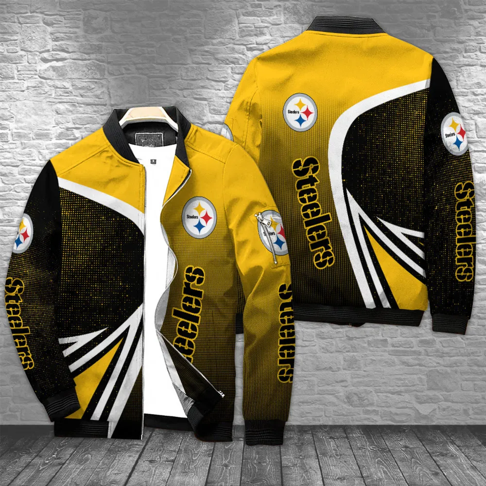 pittsburgh steelers bomber jacket bg136 zmey6