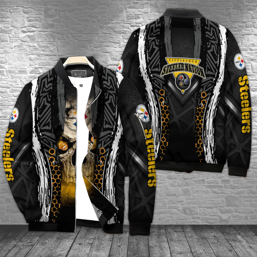 pittsburgh steelers bomber jacket bg196 nllev